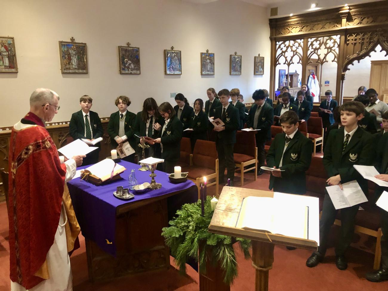 St Andrew's Day Mass at St Aloysius' College Sodality Chapel