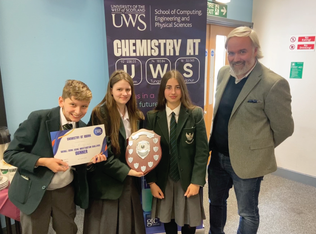 S1 Take first Prize in Chemistry Challenge 